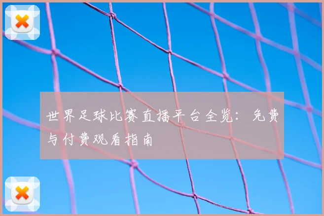 世界足球比赛直播平台全览：免费与付费观看指南